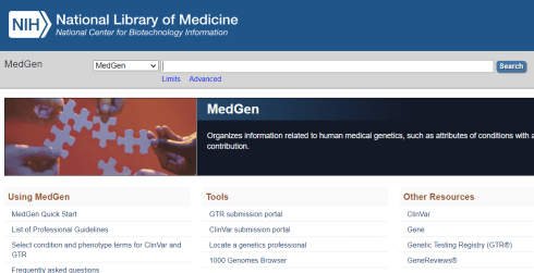 انواع پایگاه داده های کلینیکال: medgen