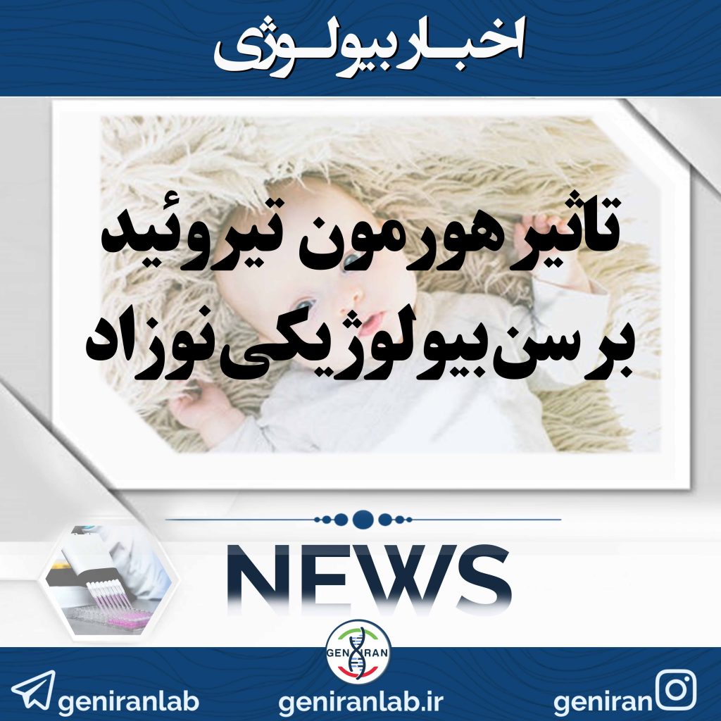 تاثیرهورمون تیروئید برسن بیولوژیکی نوزاد