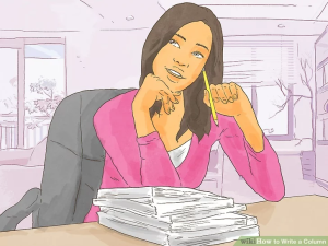 چگونه می توان ستون را در مجلات یا روزنامه یا باقی نشریات نوشت؟