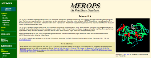 پایگاه های اطلاعاتی آنزیم merops