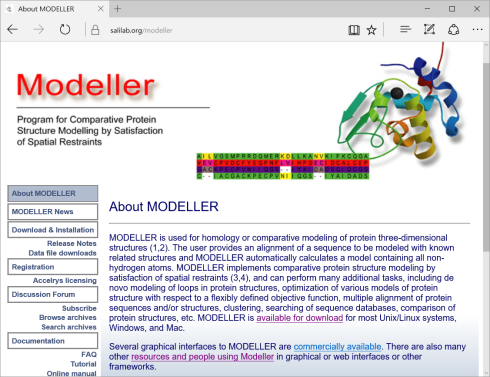 هومولوژی مدلینگ با نرم افزار MODELLER