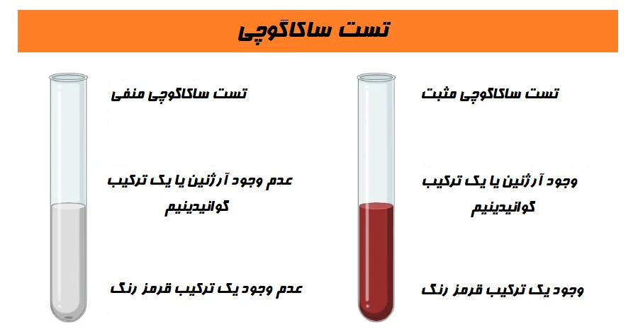 نتایج و تفسیر تست ساکاگوچی