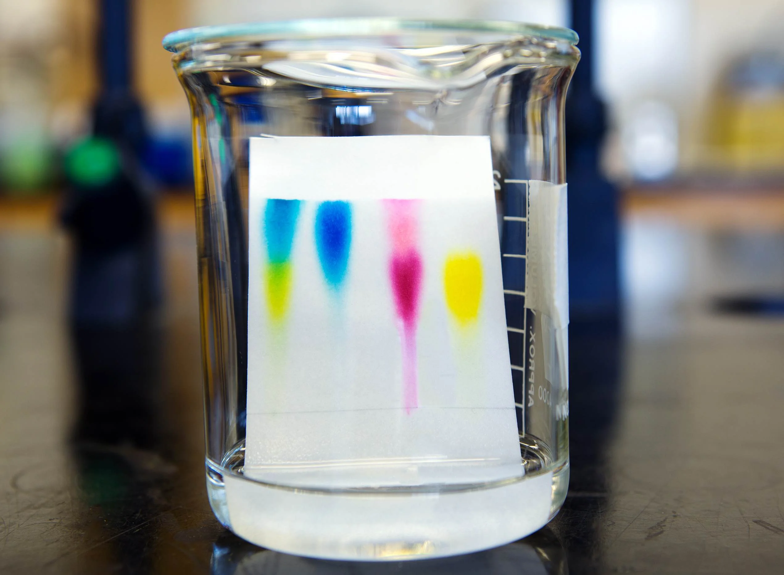 پیشروی نمونه کروماتوگرافی شده