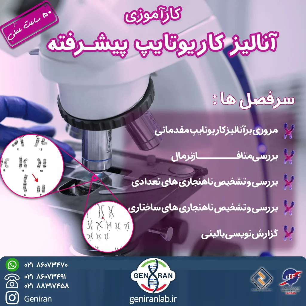 دوره کارآموزی آنالیز کاریوتایپ