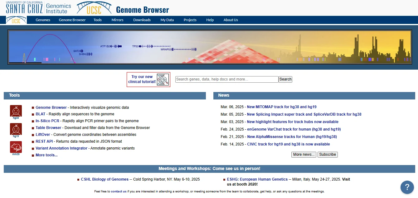 مرورگر ژنوم UCSC